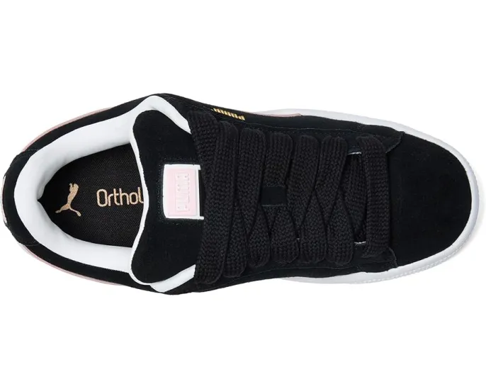 Кроссовки Puma Suede XL из замши и кожи с контрастной шнуровкой в уличном стиле