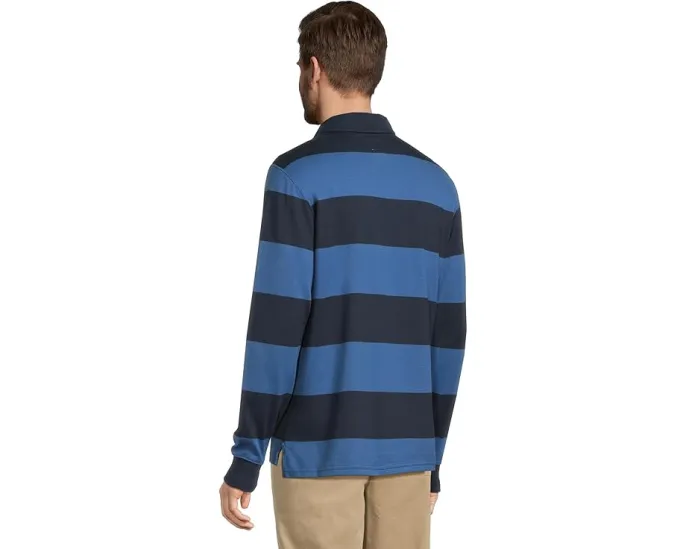 Футболка Bean's Vintage Soft Rugby Stripe от L.L.Bean с классической регбийной полоской и эластичной тканью