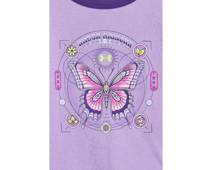 Футболка Under Armour Schematics Baby Tee для детей с бабочками
