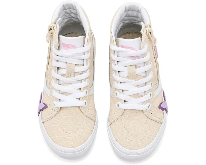 Детские кроссовки Vans Kids SK8-Hi Reissue Zip Butterfly на шнуровке с молнией