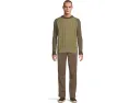 L.L.Bean Хлопковый свитер Fisherman с воротником-поло и цветными блоками в облегающем крое