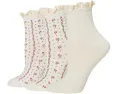 Free People носки Ruffle набор из 3 пар с волнистой резинкой