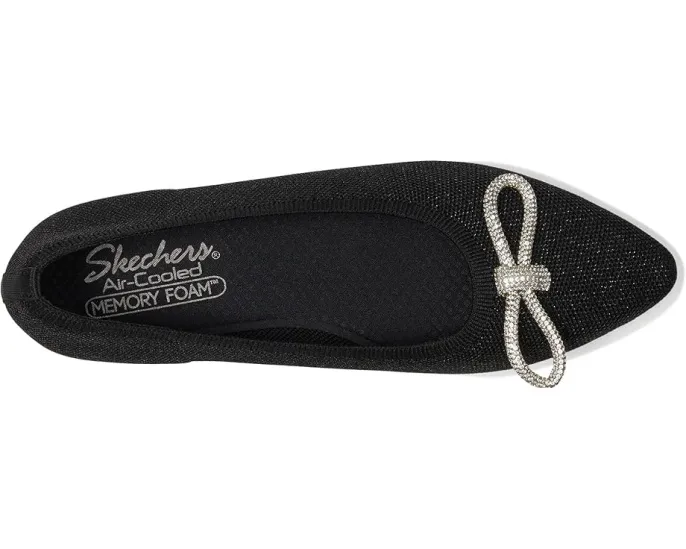 Туфли Skechers Cleo Point Glitzy Haze с бантом и стелькой Memory Foam
