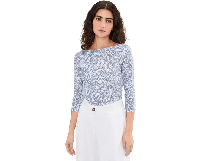 Топ Tommy Bahama с принтом и рукавами три четверти из хлопка