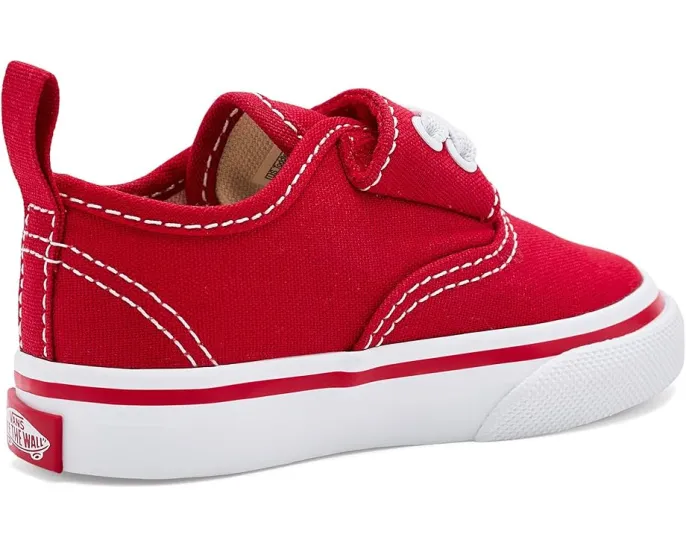 Детские кеды Vans Kids Authentic Elastic V на липучке с эластичными шнурками