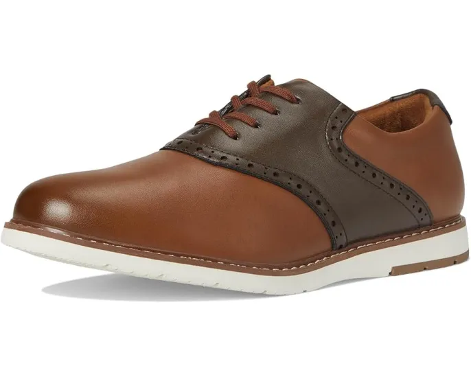 Florsheim Kids мальчиковые оксфорды Vibe Jr с седлом и стелькой из Memory Foam