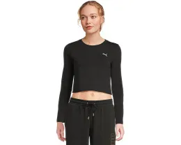 Кроп-топ PUMA Essentials с длинными рукавами и вышитым логотипом