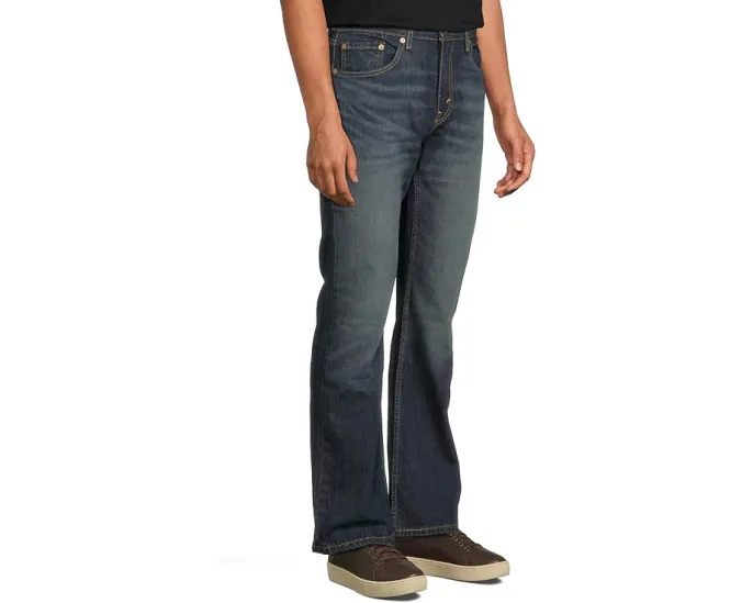 Джинсы Levi's 527 Slim Boot Cut с зауженным клешем и темным оттенком