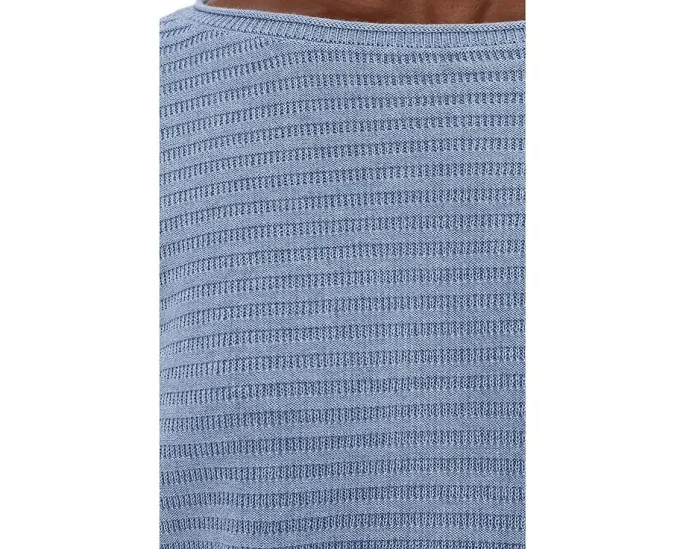 Свитер Lilla P с широким вырезом и контрастной отделой низа