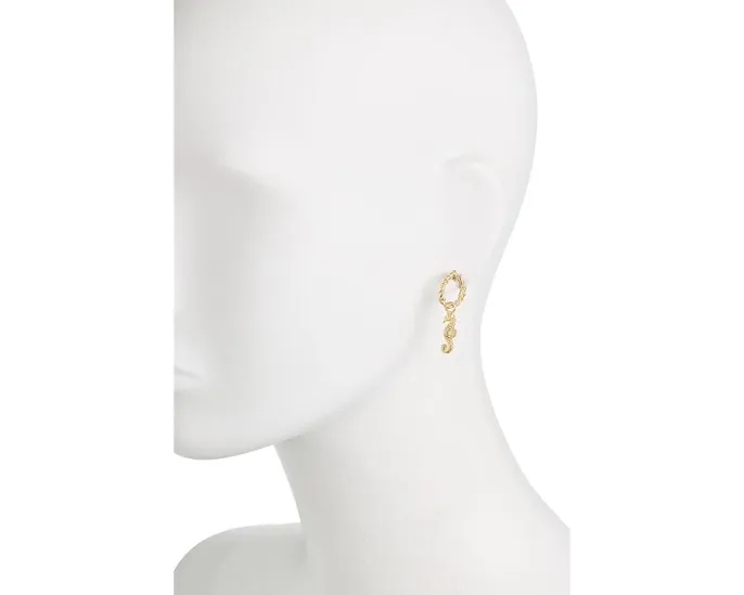 Серьги-конго Kendra Scott Seahorse с подвесками-морскими коньками