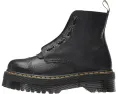 Ботинки Dr. Martens Sinclair на платформе из мягкой нубуковой кожи с молнией спереди