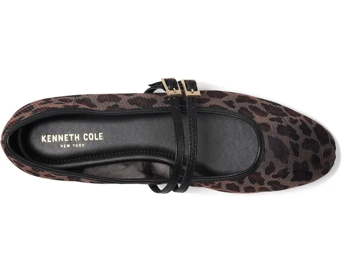 Балетки Kenneth Cole New York Mackenzie из леопардовой сетки с миндальным носком