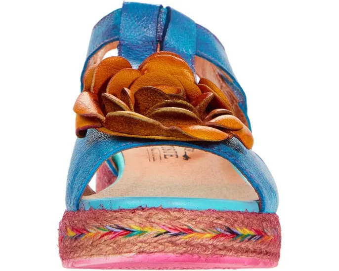 L'Artiste by Spring Step Tempest сандалии на платформе с ручной росписью и цветком