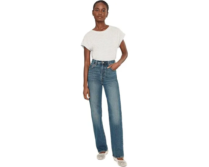 Футболка с коротким рукавом из органического хлопка Eileen Fisher в полоску