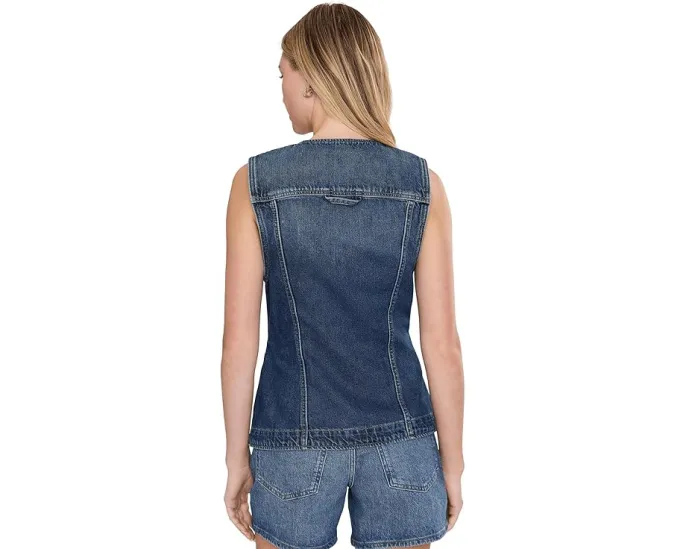 Джинсовый жилет Free People Maris Denim на пуговицах