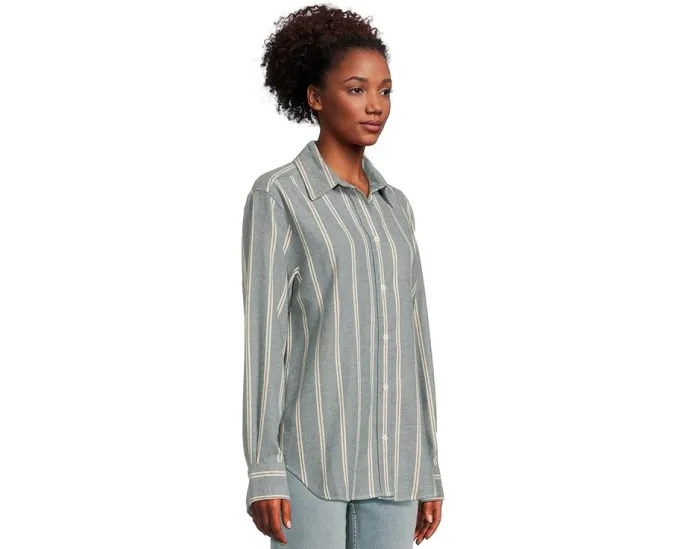 Фланелевая рубашка Faherty The Heirloom Portuguese Relaxed из органического хлопка