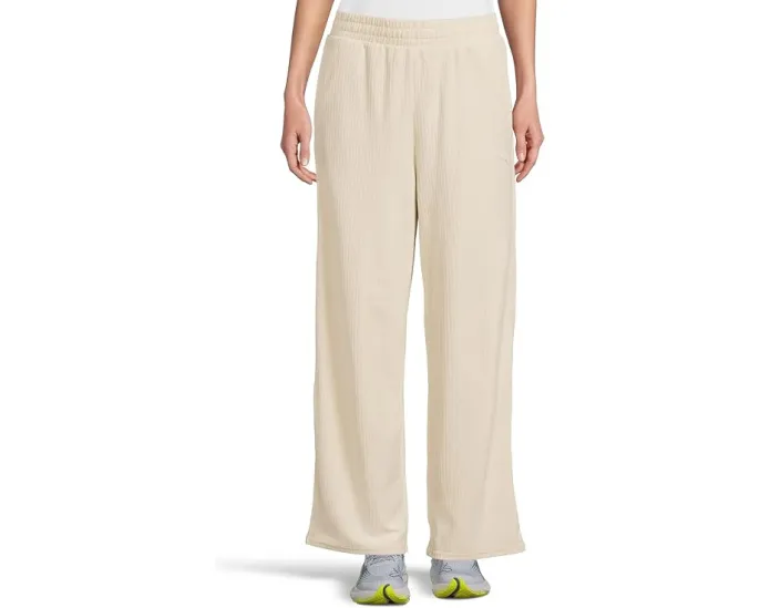 Puma Штаны Essentials Elevated Velour Ribbed прямого кроя из велюра