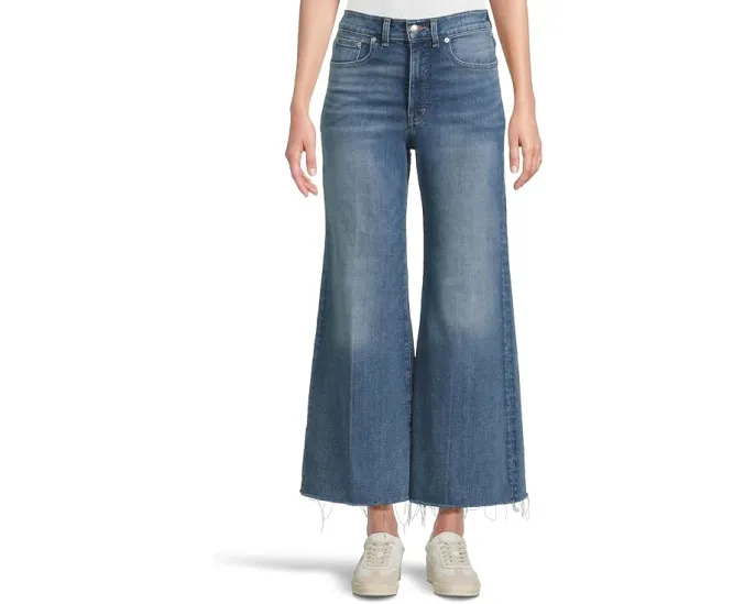 Джинсы Madewell Flared Wide Leg с завышенной талией и расклешенным силуэтом