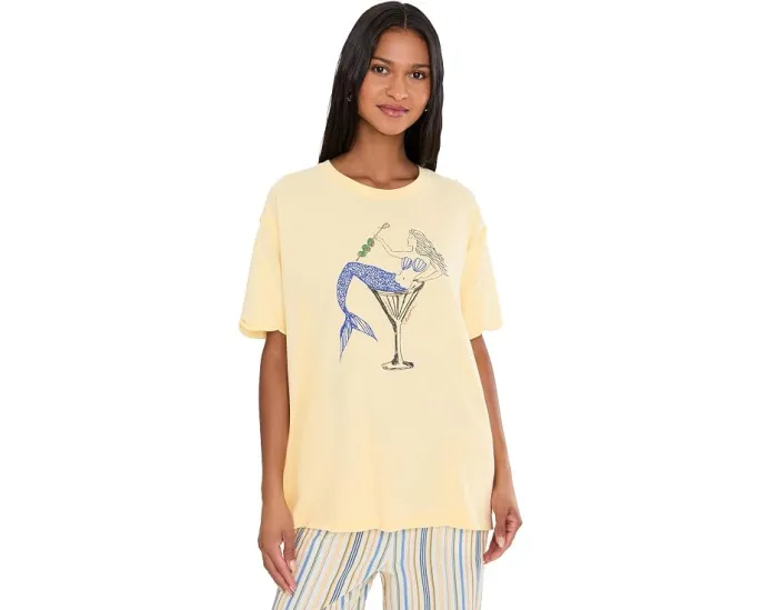 Футболка Free People Best Coast Tee с принтом