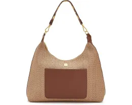 THINK ROYLN Большая сумка-хобо Seaside Satchel из рафии и кожи с двумя ремнями