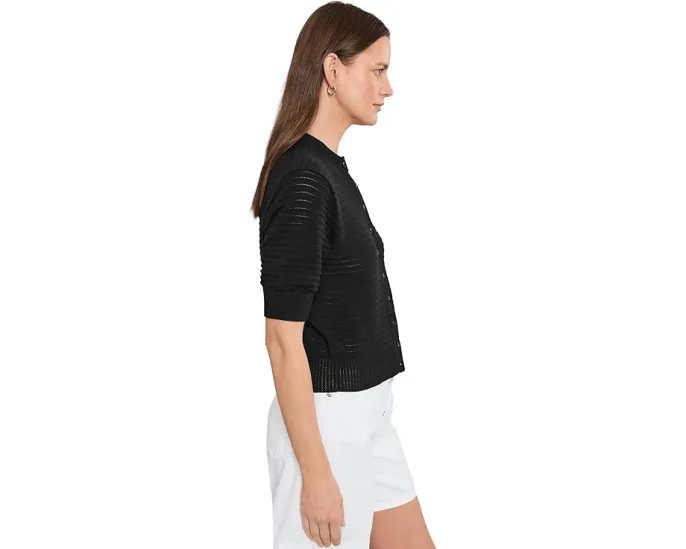 Madewell вязаный кардиган Cotton Stitch Siya с коротким рукавом