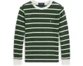Длинный рукав в полоску из вафельной хлопковой ткани Polo Ralph Lauren Kids для детей
