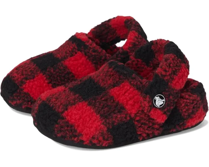 Детские тапочки Crocs Classic Cozzzy с искусственным мехом и противоскользящей подошвой