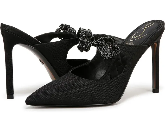 Туфли Sam Edelman Amelie с вышитым цветочным узором и каблуком-шпилькой