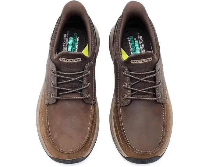 SKECHERS Meroe Ollie мужские слипоны из кожи с памятью формы