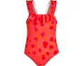 Детский купальник Vilebrequin Kids New Leopard Stretch Giny с оборками