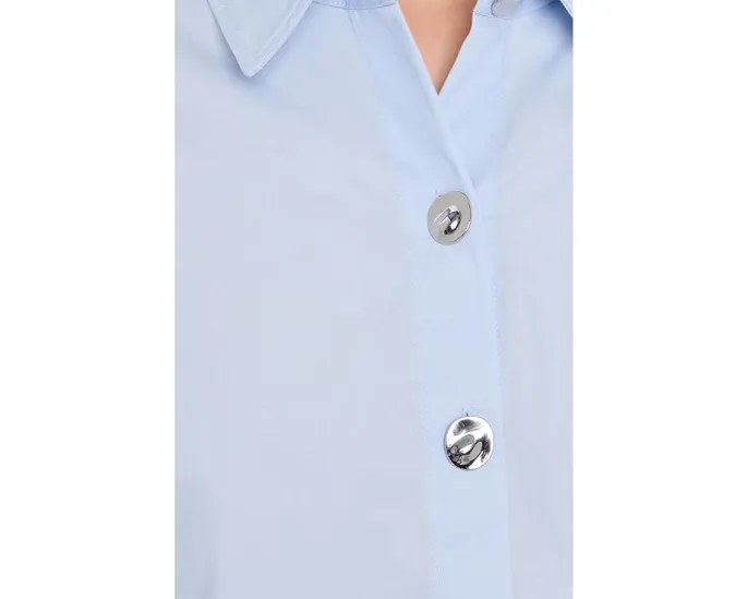 Рубашка Vince Camuto из хлопка с короткими рукавами-фонариками