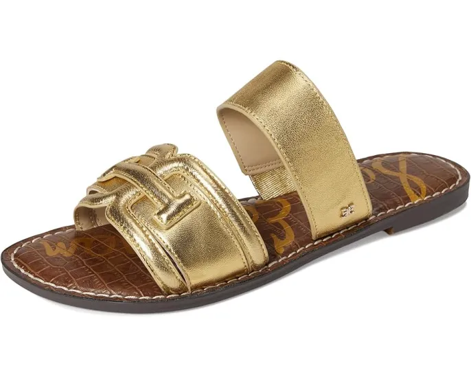Сандалии Sam Edelman Gabi с двумя ремешками из кожи и логотипом