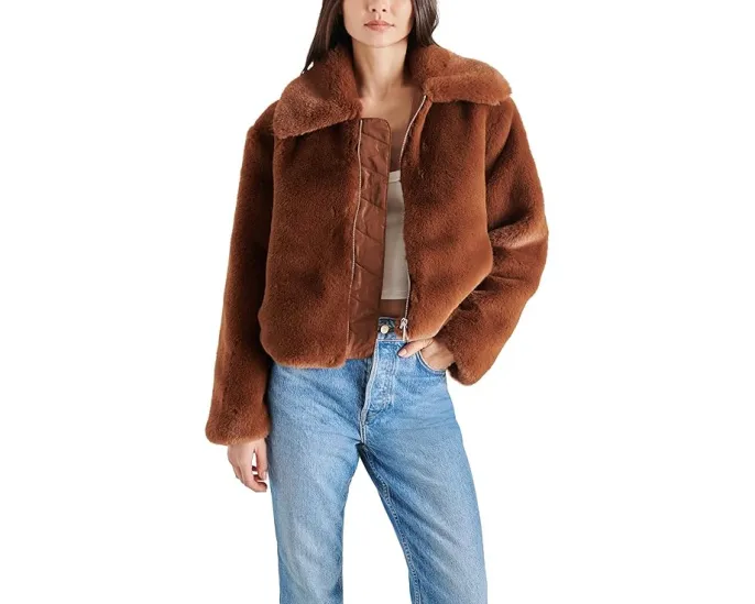 Короткое пальто Steve Madden Juniper из искусственного меха