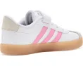 Кеды Adidas VL Court 3.0 на шнурках с липучкой для детей