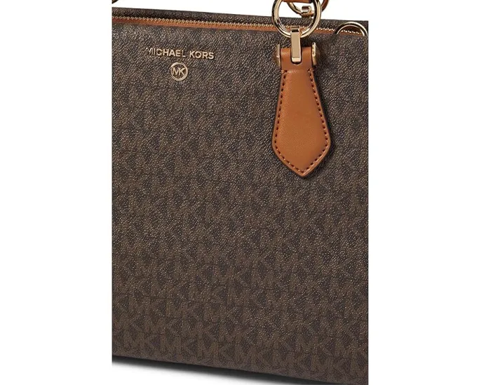 Сумка MICHAEL Michael Kors Marilyn Medium Satchel из кожи с регулируемым ремнем