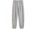 Chaser Kids Vintage Fleece Slim Slouchy джоггеры для маленьких детей с розовыми молниями