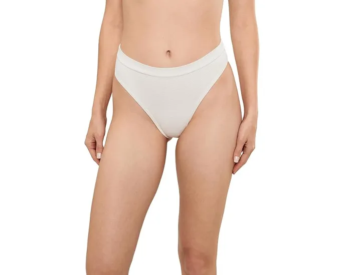 Бикини L*Space Frenchi Bottoms Bitsy с высокой талией и текстурированной пике тканью