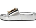 Сандалии Patos Mismatch Hammered Slide от Tory Burch с металлическим декором и платформой
