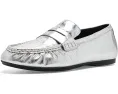 Лоферы FitFlop Delicato из жатой металлизированной кожи