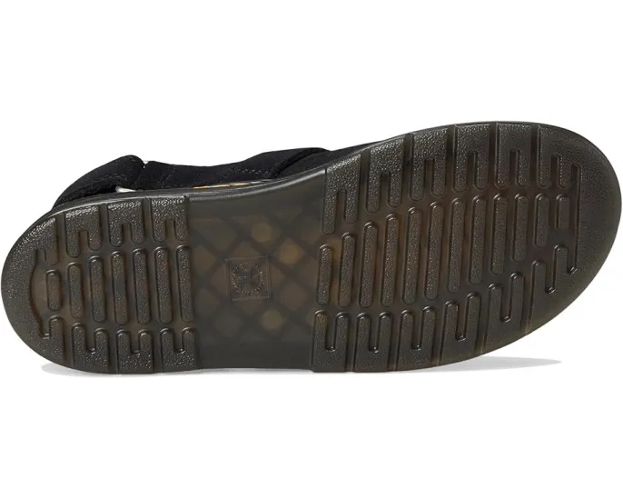 Dr. Martens Jorgie Y мюли для детей из мягкого замши с регулируемым ремнем