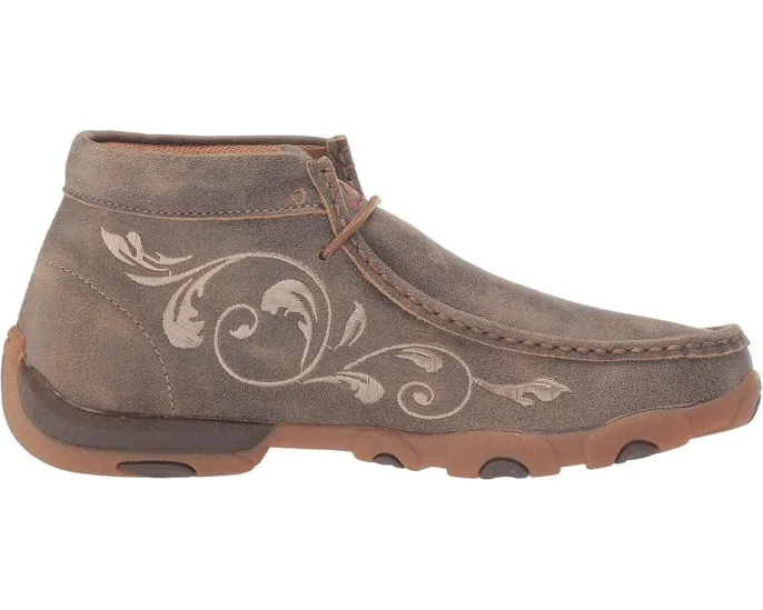 Женские мокасины Twisted X WDM0041 с цветочной вышивкой и композитной стелькой