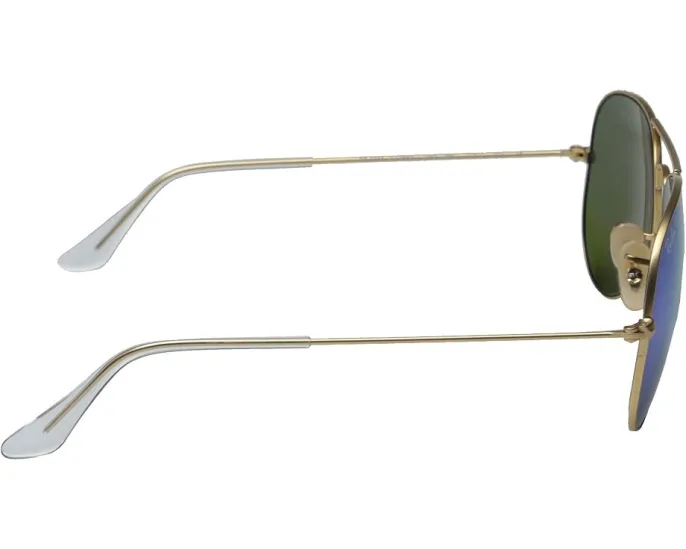 Ray-Ban RB3025 Aviator с зеркальными линзами Gold/Blue