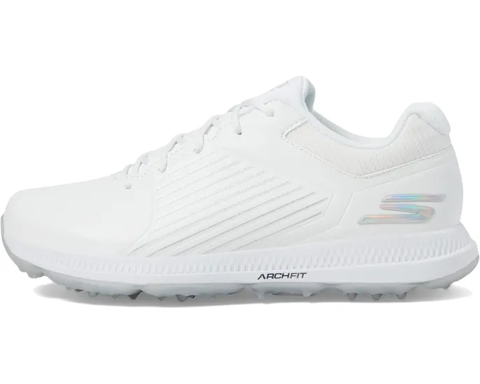 Skechers кроссовки для гольфа Go Golf Elite 5-GF белые с серебром