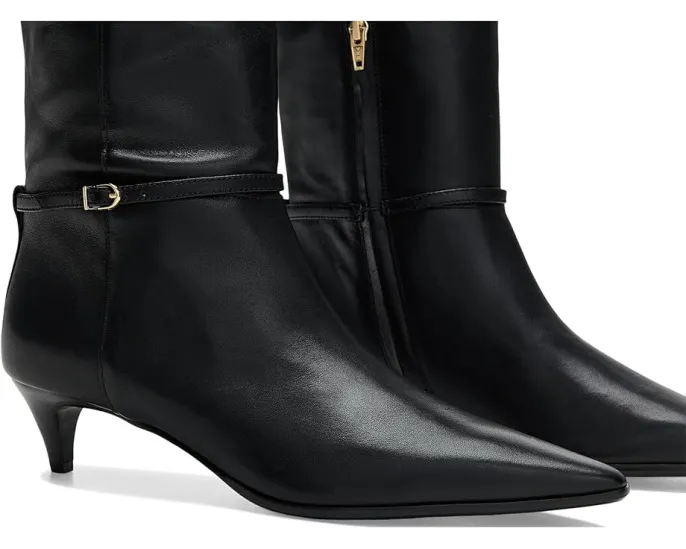 Высокие сапоги Madewell Eliza из кожи с пряжками на небольшом каблуке