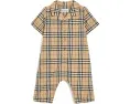 Детский боди Burberry Kids Andreas Newborn с принтом в клетку