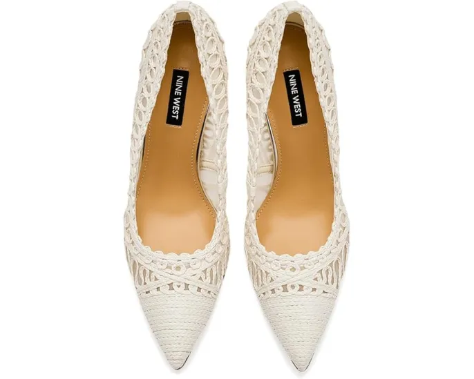 Туфли-лодочки Frista от Nine West на высокой шпильке с плетеными деталями
