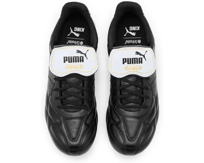 Бутсы PUMA King Top Firm AG из мягкой телячьей кожи с язычком-клапаном