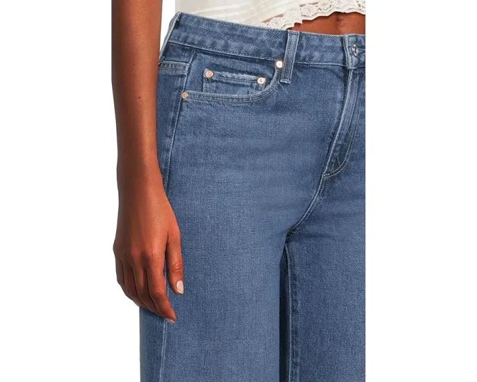 Джинсы Paige Leenah 32In в широком клеше с высокой посадкой