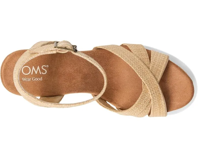 Босоножки TOMS Majorca Strappy на каблуке с ремешками и замшевым верхом