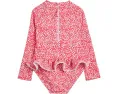 Цельный купальник Snapper Rock Kids Ditsy Bloom Skirt Surf Suit с защитой UPF 50+